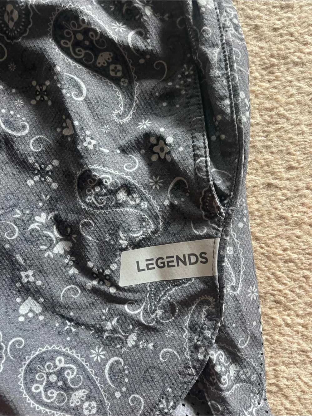 LEGENDS Black Paisley Luka 5’ Shorts 🩳 NWOT 🏷️ MSRP: $65